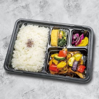 サバの竜田揚と彩り野菜の甘酢あんかけ弁当